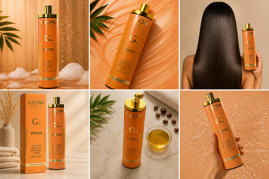 Résultat lissage indien - cheveux brillants